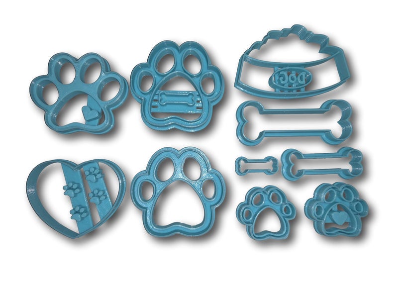 Arbi Design Dog Bone and Paw Limited Edition Cookie Cutter Set of 10 - Image 1